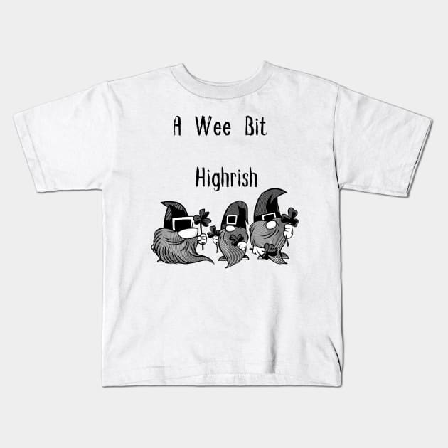 A Wee Bit Highrish Kids T-Shirt by pmeekukkuk